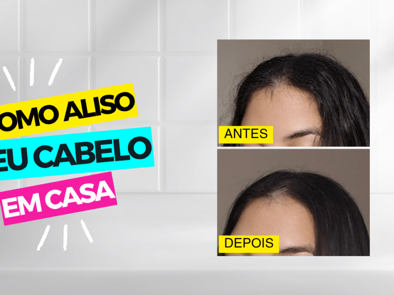 Alisando o cabelo em&nbsp;casa